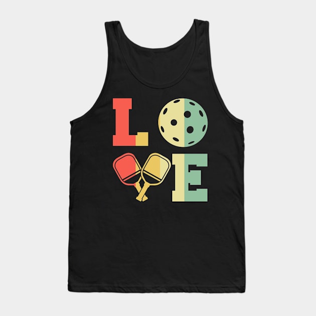 Pickleball Tournament Love Tank Top by Caskara